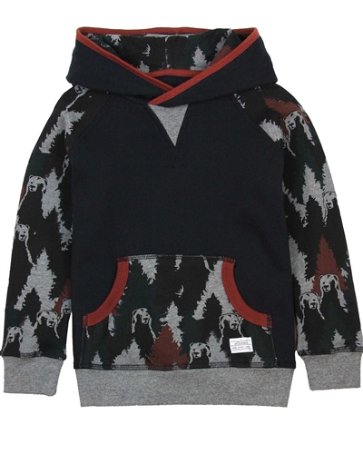 Art and Eden Boy's Sweatshirt in Bear Camo Print sizes 4-10
