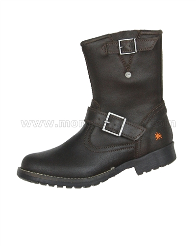 Art Kids Unisex Combat Style Leather Boots