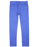 Boboli Boys Basic Stretch Twill Pants in Blue
