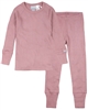 COCCOLI Girls' Rib Jersey Pyjamas Set in Pink