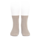 CONDOR Girls' Basic Short Socks in Beige