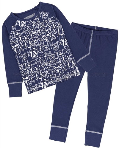 Deux par Deux Pants and T-shirt Pyjamas Set
