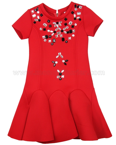 Deux par Deux Red Flounced Dress 30 Years of Style