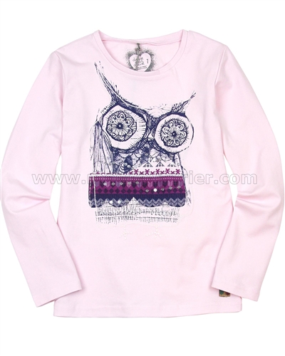 Deux par Deux Pink Top with Print Be Hoo You Are