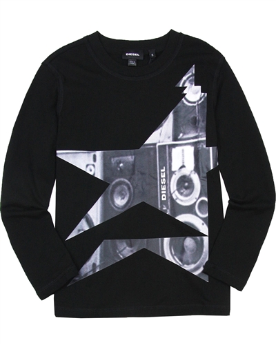 Diesel Boys T-shirt with Camera Print Tenfis
