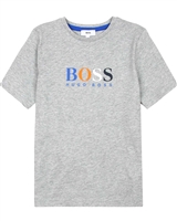 BOSS Boys Logo T-shirt in Grey