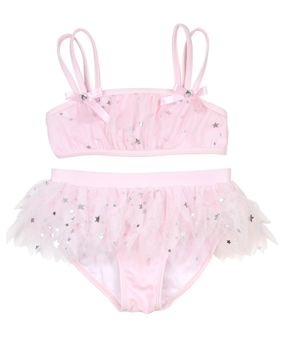 Kate Mack Girls' Skirted Bikini Fairy Dance Pink