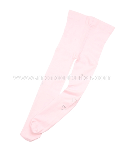 Le Chic Baby Girl Tights with Rhinestones Pink