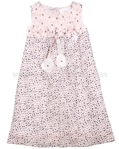 Le Chic Spotted Dress Pink