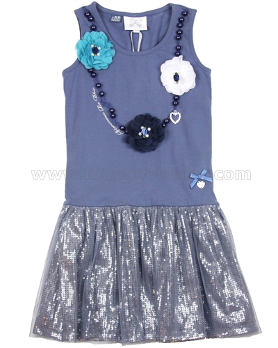Le Chic Dress with Flower Chains
