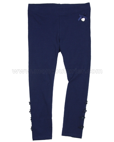 Le Chic Leggings with Flowers Navy