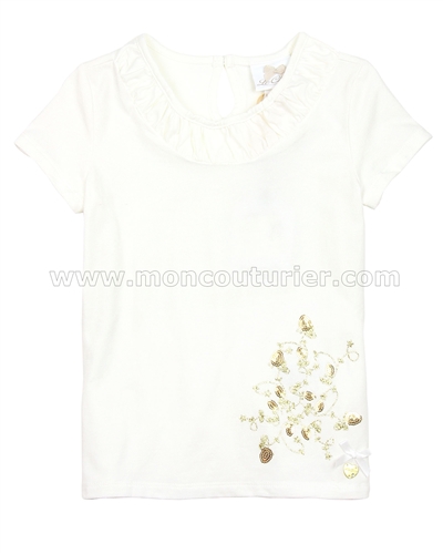 Le Chic Girls' T-shirt with Glitter