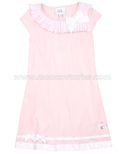 Le Chic Girls' Pink Jersey Dress