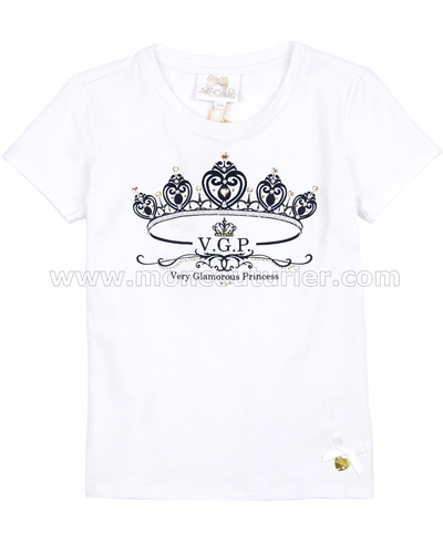 Le Chic Girls' T-shirt with Crown