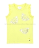 Le Chic Girls' Yellow Tank Top with Butterflies