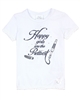 Le Chic Girls' T-shirt with Lace Trim
