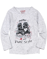 Losan Girls Speckled T-shirt with Print