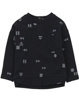 Miles Baby Boys Sweatshirt in Geometrical Print