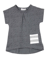 Miles Baby Girls Terry Top with Pocket