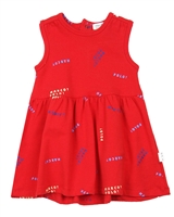 Miles Baby Girls Printed Terry Dress