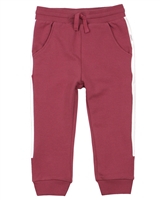 Miles Baby Girls Sweatpants with Side Stripes