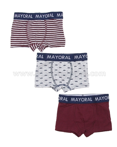 Mayoral Boy's 3-piece Boxers Set Red