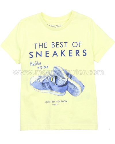 Mayoral Boy's Sneakers T-shirt Yellow