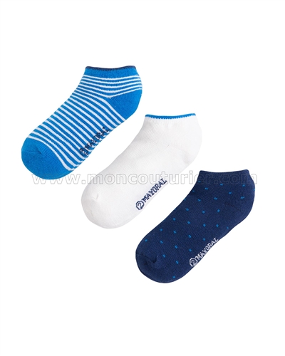 Mayoral Boy's 3-pair Shorts Socks Set Navy/Blue