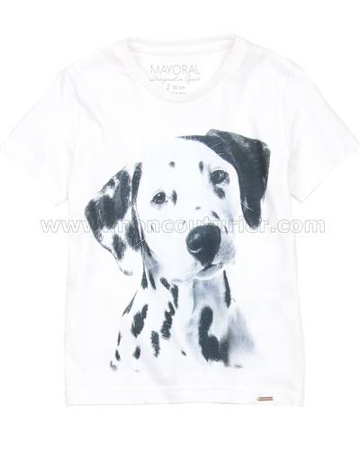 Mayoral Boy's T-shirt with Dog Print