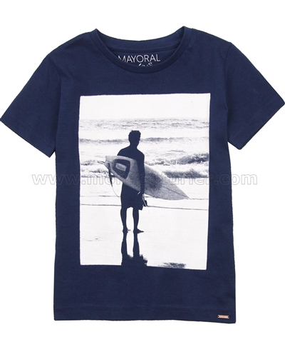 Mayoral Boy's T-shirt with Surfer Print