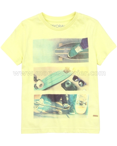 Mayoral Boy's T-shirt in Skateboard Print