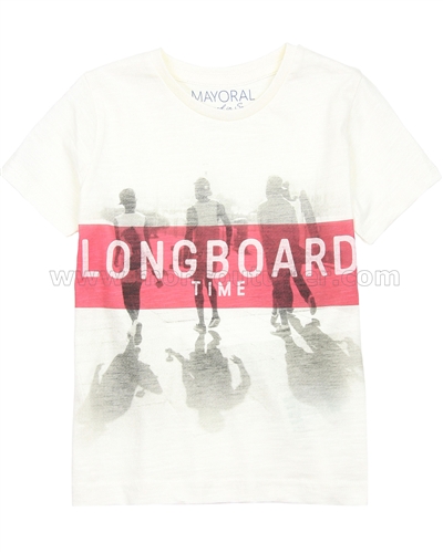 Mayoral Boy's T-shirt with Surfers Print