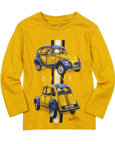 Mayoral Boy's T-shirt with Cars Print