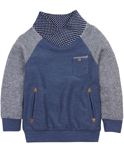Mayoral Boy's Pullover with Shawl Collar
