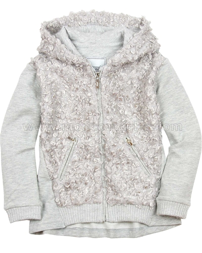 Mayoral Girl's Sweatshirt with Faux Fur