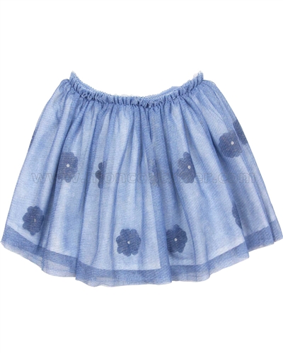 Mayoral Girl's Tulle Skirt with Flowers