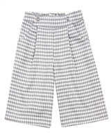 Mayoral Girl's Culotte Pants in Houndstooth Pattern