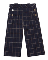 Mayoral Girl's Plaid Pants with Suspenders