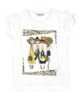 Mayoral Girl's T-shirt with Printed Girls