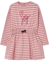 Mayoral Girl's Striped Terry Dress in Rose