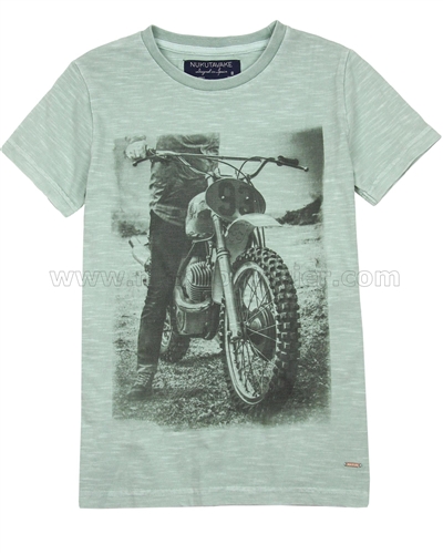 Mayoral Boy's T-shirt with Motorcycle Print