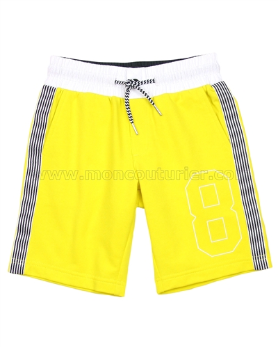 Mayoral Boy's Terry Shorts with Stripes Yellow