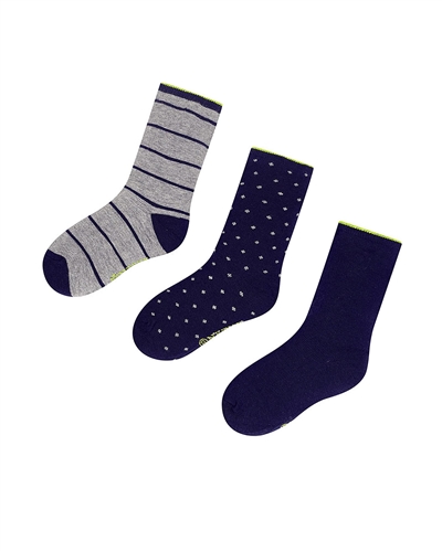 Mayoral Junior Boys' 3-pair Socks Set Navy