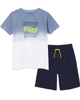 Mayoral Junior Boys' Ombre Look T-shirt and Shorts Set