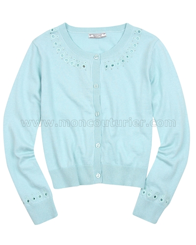 Mayoral Girl's Knit Cardigan Turquoise