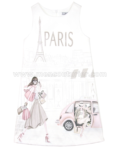 Mayoral Girl's Paris Print Dress