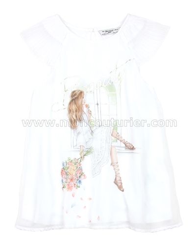 Mayoral Girl's Blouse with Print