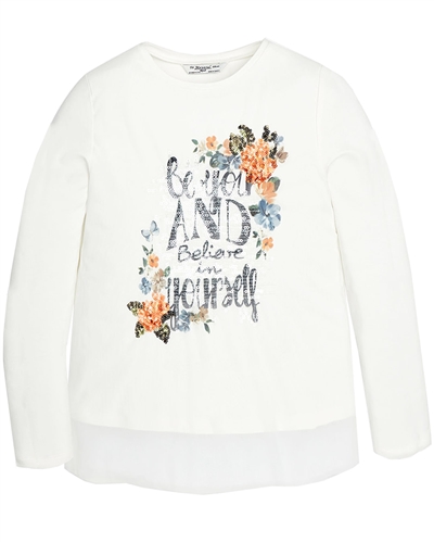Mayoral Junior Girl's Top with Floral Print