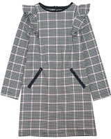 Mayoral Junior Girl's Houndstooth Dress with Ruffle