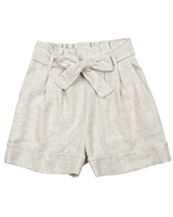 Mayoral Junior Girl's Embroidered Stripe Linen Shorts